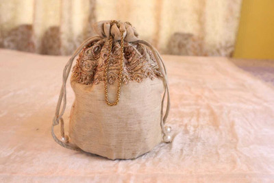 Sujata Dutta Potli_Bag_Khaki_ jute__123 Potli