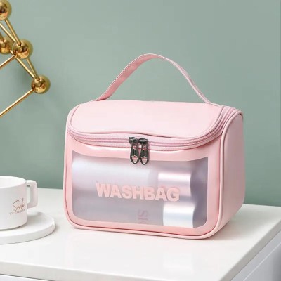 Luxula PVC Zipper Cosmetic Travel Wash Bag Organizer Toiletry Makeup Portable Carry Bag Cosmetic Bag