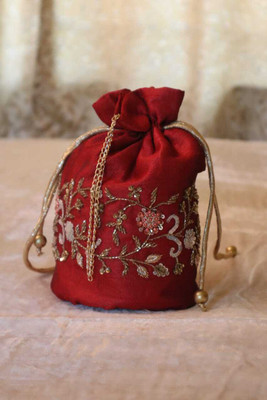 Sujata Dutta Potli_Bag_Redl_1234 Pouch