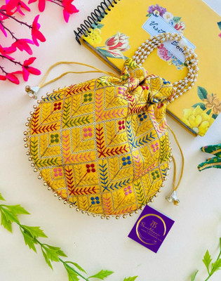 banithani Elegant Embroidered Potli Bag for Women & Girls | Ethnic Bridal Purse Party Potli