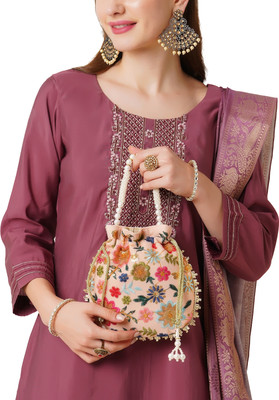 LAVIE Jiya Floral Embriodered Womens Potli Potli