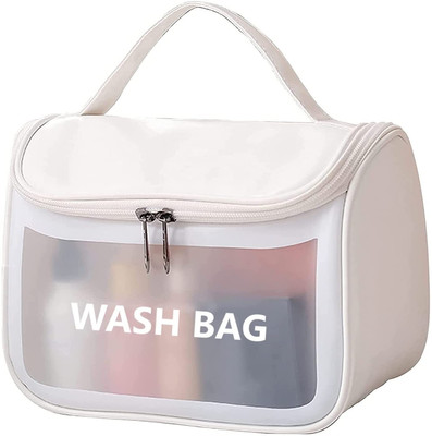 DARSHANAM WORLD Cosmetic Pouch(White)