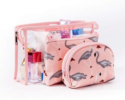 ALMURAT Multipurpose Printed 3pcs Makeup Cosmetic Bags Large, Medium, Small for Women Cosmetic Bag