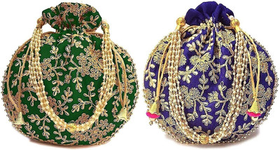 SF Beauty Potli::Pouch Hand Bag Potli(Pack of 2)