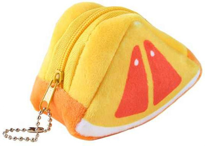 QUIRA Fruit-Shaped Coin Purse and Keychain Offset Printed Plush Coin Purse(Pack of 2)