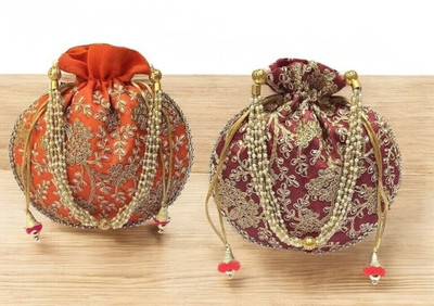 ROYALPOUCH Embellished Potlis & Clutches_Potlis_For_women_LF019 Potli(Pack of 2)