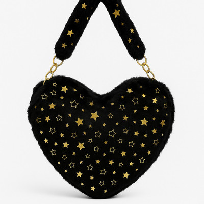 Beauty Queen Heart Shaped Shoulder Bag Cute Female Clutch Purse Love Handbags Messenger Bag Potli