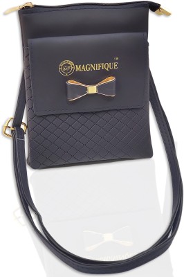 magnifique Trendy Mobile Sling Bag for Girls - PU / Blue Mobile Pouch