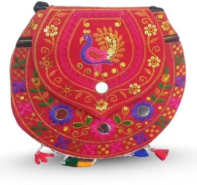 Yashank Creation Ethnic Hand-made Embroidered Fancy Women Handbags - Trendy, Attractive Printed Potli