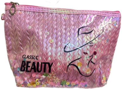 Virmanis Exclusive Off White Makeup Pouch Cosmetic Bag