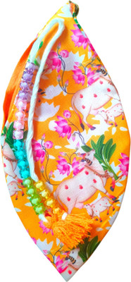 Ahaar Saar Cow Calf Cotton Jholi-Sakshi Mala-Jaap Mala Jholi With Zipper Pocket-Gomukhi Potli