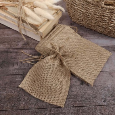 Queens Canvas 10cm x 8cm Jute potli Potli(Pack of 25)