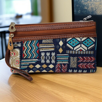 LASSIE Ikkat Wallet for women Wristlet