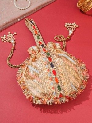 Yellow Chimes Traditional Potli Handbags for Women Potli