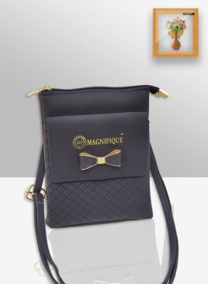 magnifique Trendy Mobile Sling Bag for Girls - PU / Blue Mobile Pouch