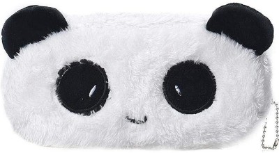 Chama Panda Canvas Pouch With Soft Toys for Children, Kids Favorite Pencil Box (style1) Art Canvas Pencil Box(Set of 1, White, Multicolor)