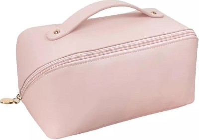 RRK IMPORT AND EXPORT stylish women Cosmetic Bag Travel Toiletry Kit(Pink)