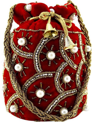lookingfab Potli Moti-07(Red) Potli