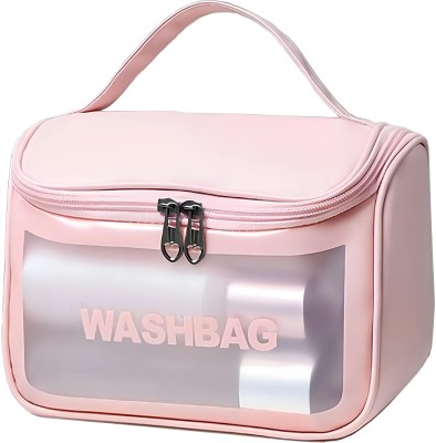 RRK New Wash Bag Trendy and stylish design for women Vanity Box(Pink, Black, White, Blue)