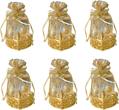 VIG Enterprises Return gift boxes for Functions &More(PACK OF 6) Potli(Pack of 6)