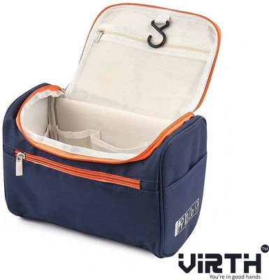 HouseOfCommon Blue Hanging Toiletry Bag for Men & Women Travel Wash Bag Cosmetic Bag