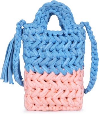 SPICE ART Women’s Knitted Mobile Pouch, Crotia Mini Sling Bag Phone Bag for Girls Mobile Pouch