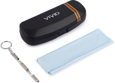 VIVID Unisex Hard Shell Protective Cover(SPECS Case-CLEANING CLOTH-SCREW Driver)3 in 1 Pouch