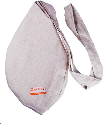 Mayapuri Cotton Chanting Bag/Gomukhi Japa Mala Bag with Sakshi Mala Counter (Grey Color) Potli