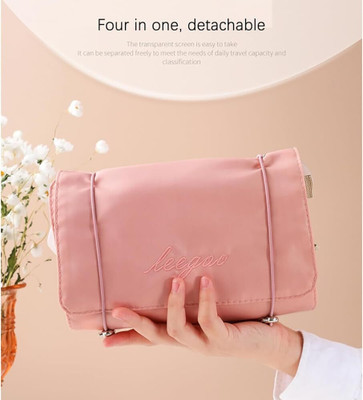 TINSUHG 4 in 1 Large Capacity Cosmetic Mesh Bag Cosmetic Bag