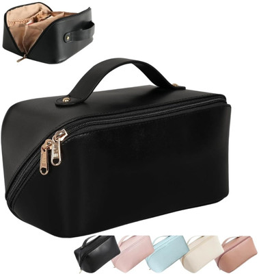 ED EXDAS Large Capacity Travel Cosmetic With Handle And Divider Cosmetic Bag