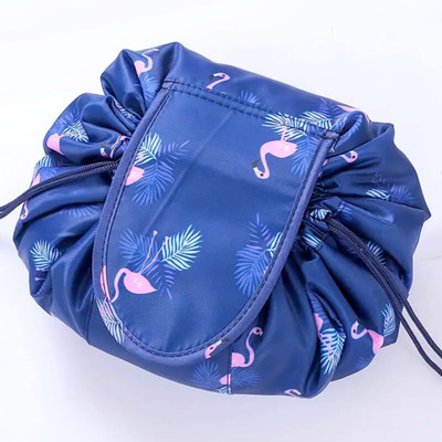Stadash Lazy Drawstring Cosmetic Bag, Waterproof Foldable Travel Makeup Pouch Cosmetic Bag