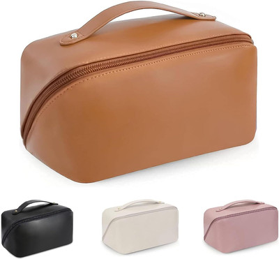 Virtuous Toiletry PU Leather Cosmetic Storage Kit Pouch Bag Cosmetic Bag