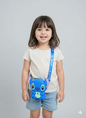 Hazee and Harry Cute Stitch Character Kids' Crossbody Sling Bag Coin Purse