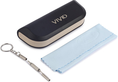 VIVID Unisex Hard Shell Protective Cover(SPECS Case-CLEANING CLOTH-SCREW Driver)3 in 1 Pouch(Pack of 3)