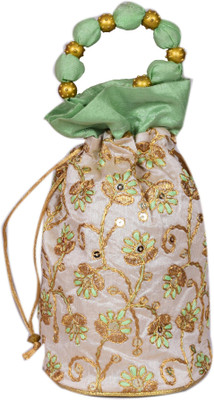 Sunesh Creation Ethnic Rajasthani Embroidered Potli Bag Handbag Potli