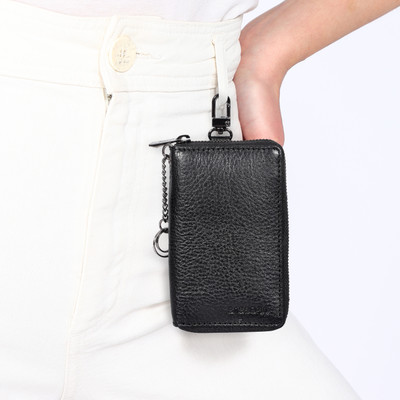 Sassora Genuine Leather Unisex Key Holders Key Case Pouch