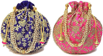 Fancy Walas Rajasthani Look Batwa Bag Combo(Pack of 2) Potli(Pack of 2)