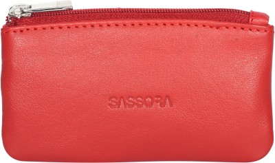 Sassora Genuine Leather Small Unisex Zip Closure Key Pouch-A260 Pouch