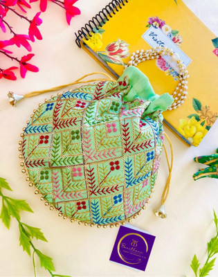 banithani Elegant Embroidered Potli Bag for Women & Girls | Ethnic Bridal Purse Party Potli