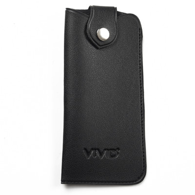 VIVID Unisex Artificial leather Protective Case| Slip in Soft Eyeglass Spectacle Box | Ideal for Spectacles and Standard size Sunglasses| Fashionable Portable for Men And Women D-15 BLACK Spectacle Box () Pouch