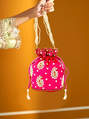Zari and Fashion women designer partywear potli bag Potli