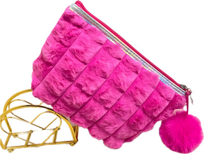 Virmanis Exclusive Fur Makeup Pouch Cosmetic Bag