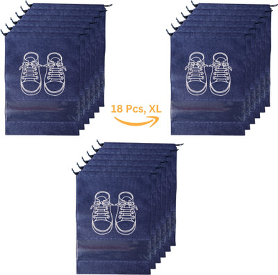 Lellow Non-Woven Waterproof Cosmetic Makeup Kit Storage - Travel Toiletry Vanity Bag Cosmetic Bag(Pack of 18)