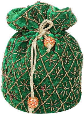 yuvika handicraft Women's Velvet Potli Bag Potli