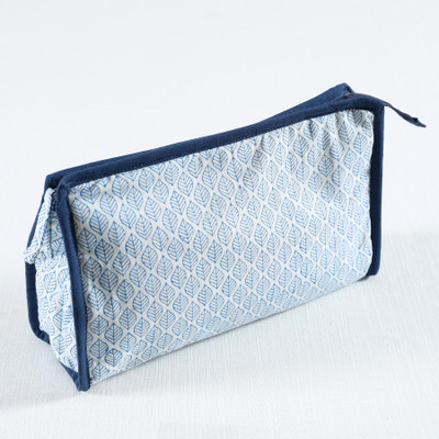 RATAN CART Blue Stem Toiletry Kit Pouch
