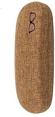 OKU1 Triangle PU Folding Glasses Magnetic Sunglasses Case Portable Pack of 1 Beige Pouch