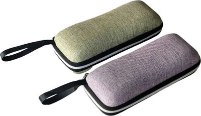 Nooks Sunglasses and eyewear Pouches case and zipper with cleaning cloth Pack of 2 Pouch(Pack of 2)