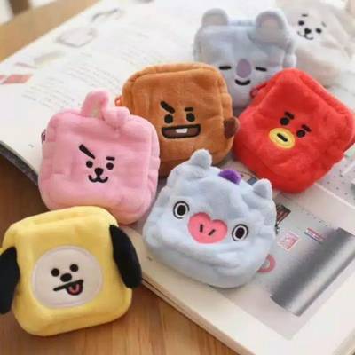 uniqueexpo Pack Of 7 BTS BT21 Cartoon Theme Soft Stuffed Coin