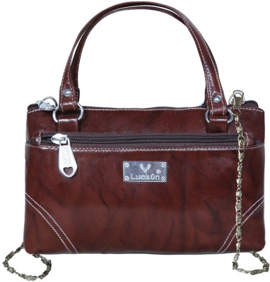 LuckOn Women Brown Handbag