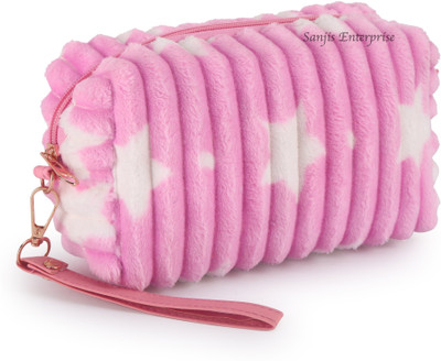 Sanjis Enterprise Travel Makeup Pouch Toiletry Bag Cosmetic Organizer Bag for Women and Girls Pouch